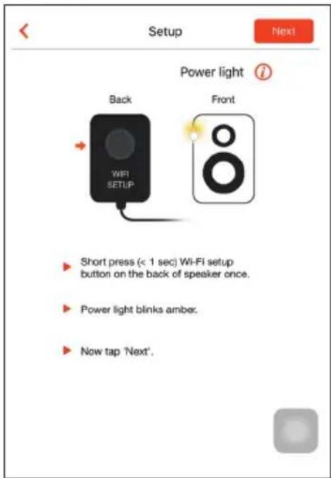 PHILIPS Fidelio AW2000 - Mulighed 1: Opsætning af trådløs forbindelse til en ikke-WPS-router vha en iOS-enhed - 2