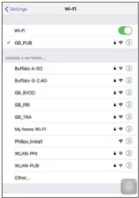 PHILIPS Fidelio AW2000 - Mulighed 1: Opsætning af trådløs forbindelse til en ikke-WPS-router vha en iOS-enhed - 5