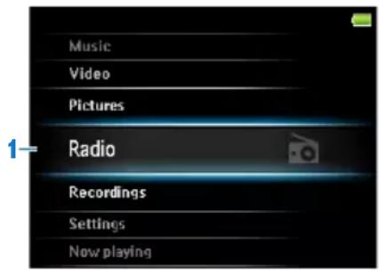 PHILIPS GoGear SA5295 - Radio - 1