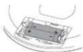 PHILIPS EXP3463 - Sætning af AA (LR6, UM3) batterier - 1