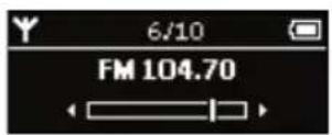 PHILIPS GoGear SA255 - Afspilning af en radiostation - 2