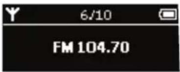 PHILIPS GoGear SA255 - Afspilning af en radiostation - 1