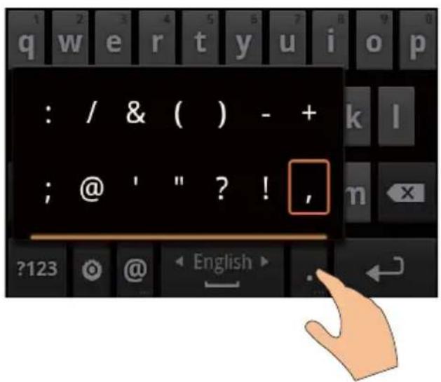 : / & ( ) - + ; @ ' " ? ! ,