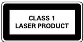 CLASS 1 LASER PRODUCT