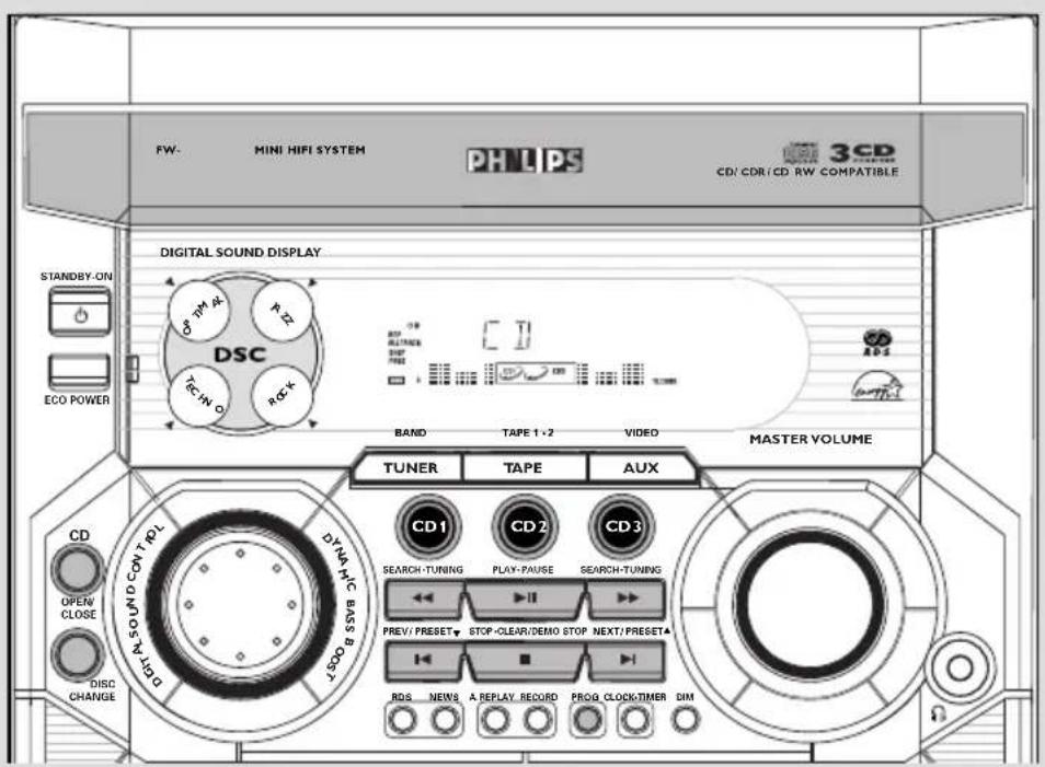 PHILIPS FW-C330 - Automatisk valg af DSC-DBB. - 1