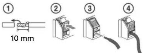 ① 10 mm ② ③ ④