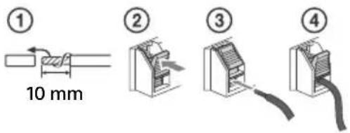 ① 10 mm ② ③ ④