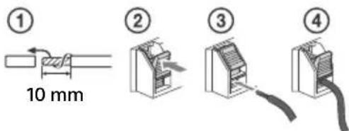 ① 10 mm ② ③ ④