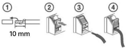 ① 10 mm ② ③ ④