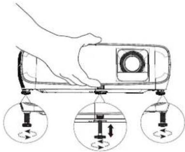 BENQ TK10 - Adjusting the projection angle - 1