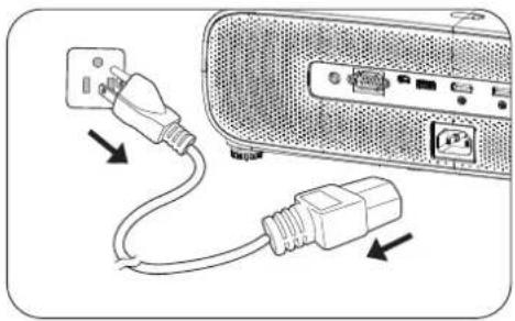 BENQ TK10 - Shutting down the projector - 1