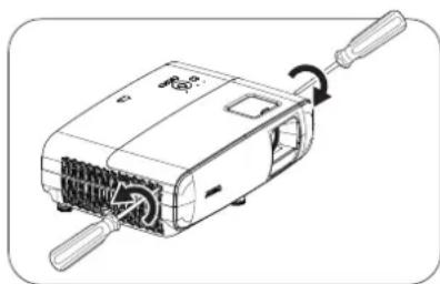 BENQ TK10 - Replacing the lamp - 2