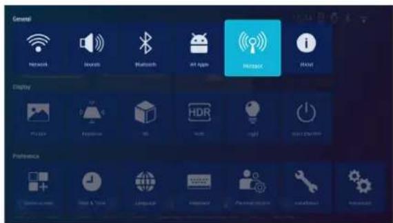 General Network Device Bluetooth Art games HOTBOX About Display Physics Explore Web Watch Light Smart Home Preference