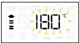 ↑ 180 °C