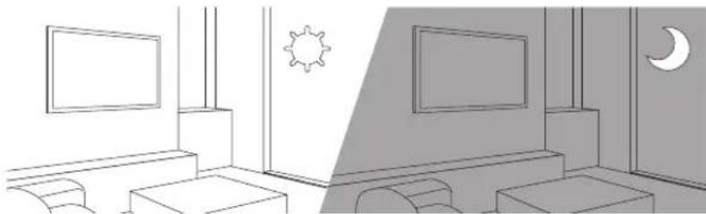 SAMSUNG QE32LS03TBKXXU - Ekosensor och skärmljusstyrka - 1