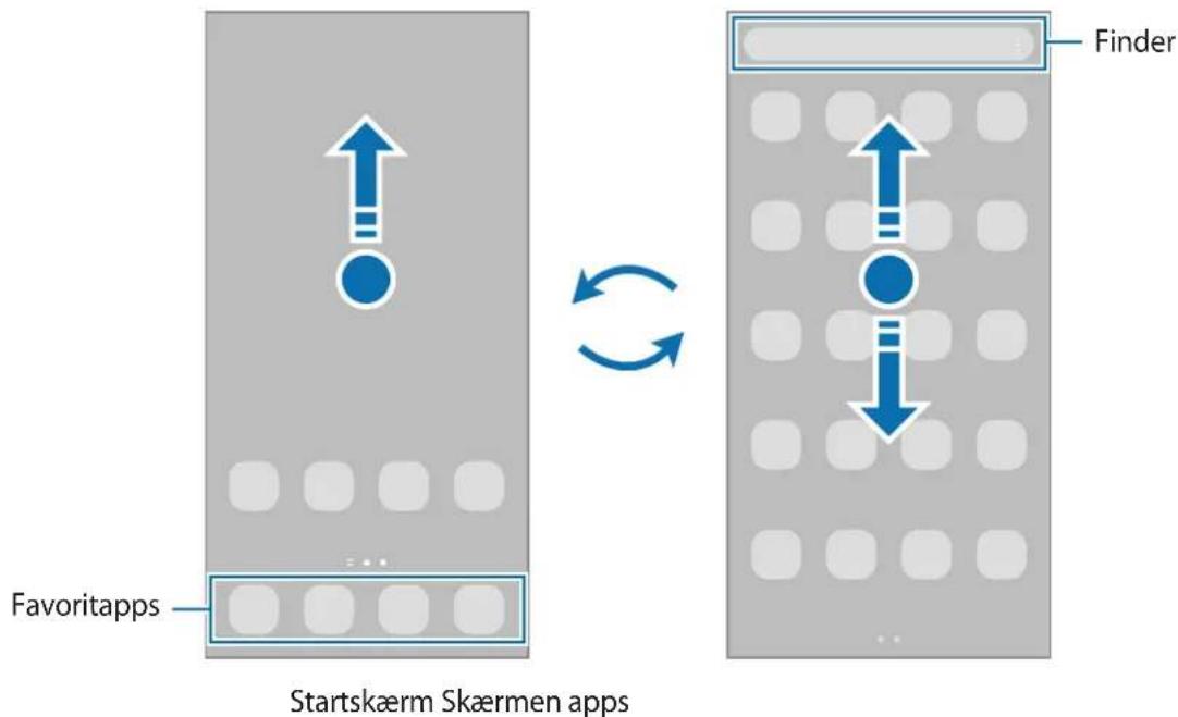 SAMSUNG Galaxy S20 FE 5G - Skifte mellem startskærm og skærmen apps - 1