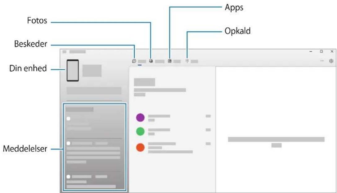 Fotos Beskeder Din enhed Meddelelser Apps Opkald