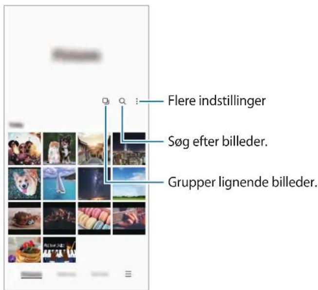 Flere indstillinger Søg efter billeder. Grupper lignende billeder.