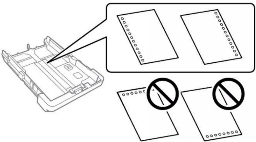 EPSON WorkForce Pro WF-4830DTWF - llægning af hullet papir - 1
