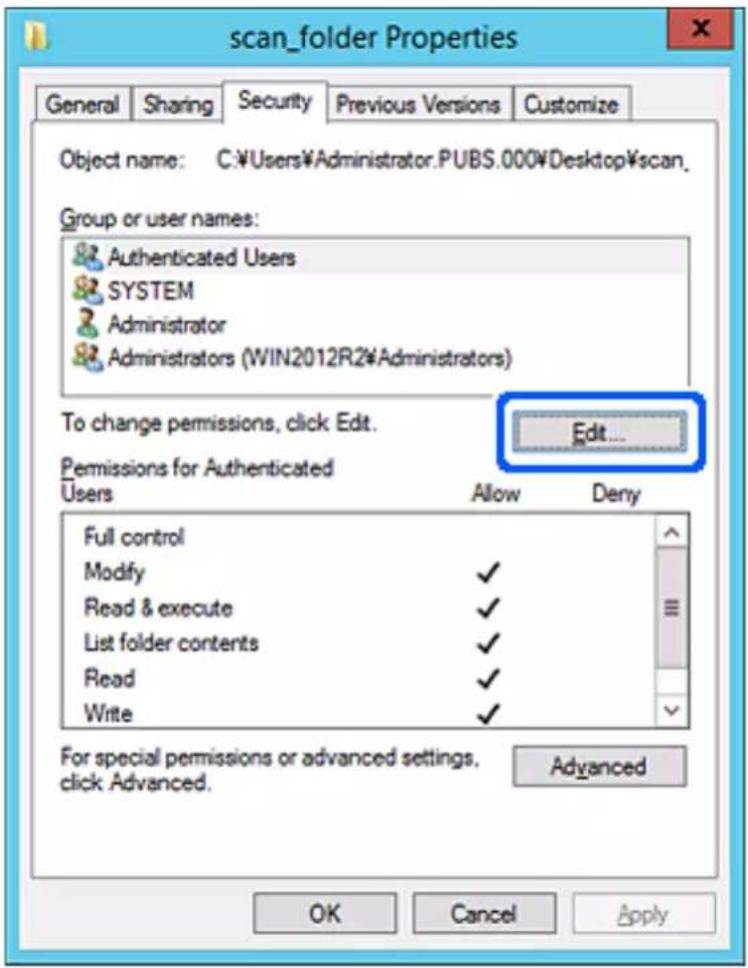 EPSON WorkForce Pro WF-4830DTWF - Klik på Rediger. - 1