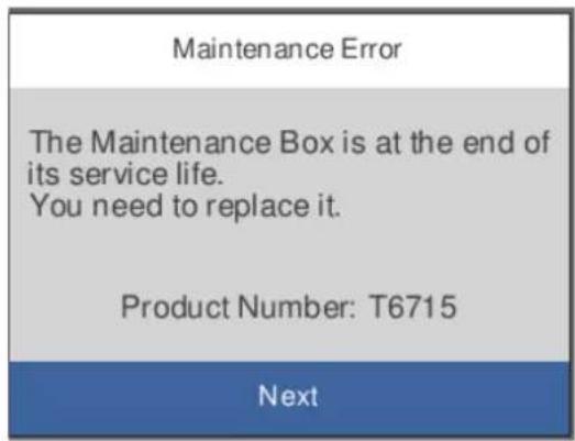 EPSON WorkForce Pro WF-3820DWF - Udskiftning af en vedligeholdelseskasse - 1
