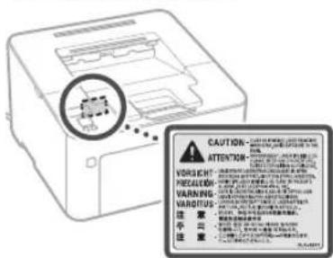 CANON i-Sensys LBP162dw - Lasersikkerhed - 1