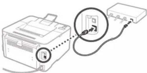 CANON i-Sensys LBP162dw - So stellen Sie eine Verbindung über Wired LAN her - 2
