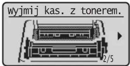 wyjmij kas. z tonerem. 2/5