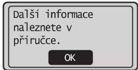 Další informace naleznete v příručce. OK