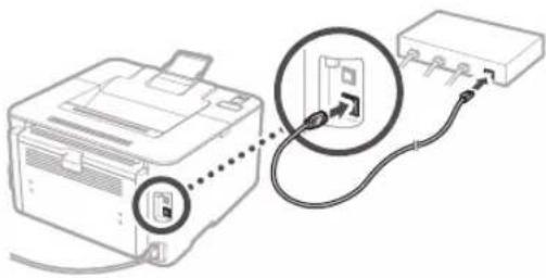 CANON i-Sensys LBP162dw - Aby połączyć się przez przewodową sieć LAN - 2