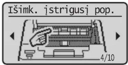 Išimk. jstrigusi pop. 4/10
