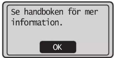 Se handboken för mer information. OK
