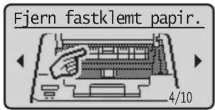 Fjern fastklemt papir. 4/10