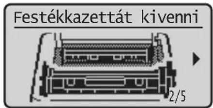 Festékkazettát kivenni 2/5