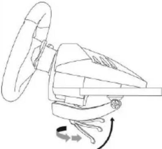 THRUSTMASTER T80 Racing Wheel - 將方向盤固定於桌面 - 3