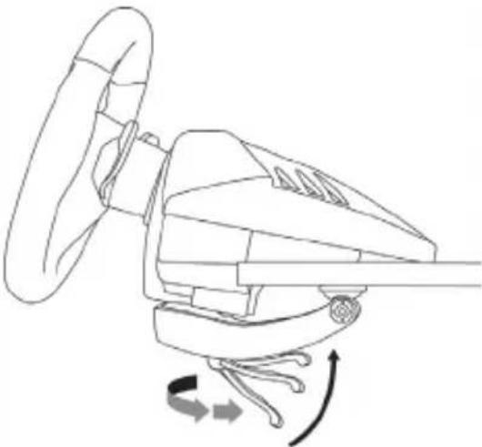 THRUSTMASTER T80 Racing Wheel - Attaching the wheel to a table or desk - 4