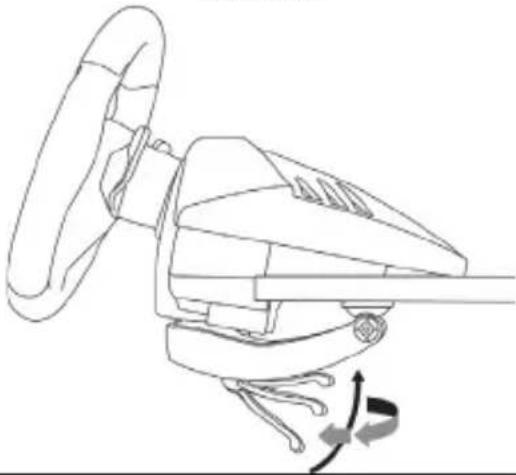 THRUSTMASTER T80 Racing Wheel - Attaching the wheel to a table or desk - 4