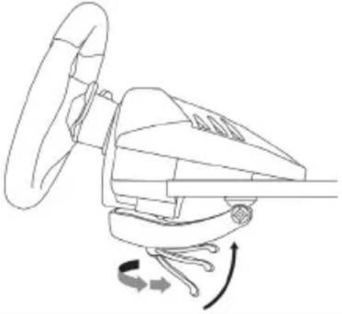THRUSTMASTER T80 Racing Wheel - Attaching the wheel to a table or desk - 3
