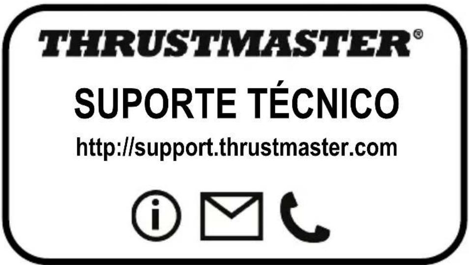 THRUSTMASTER® SUPORTE TÉCNICO http://support.thrustmaster.com © 📧