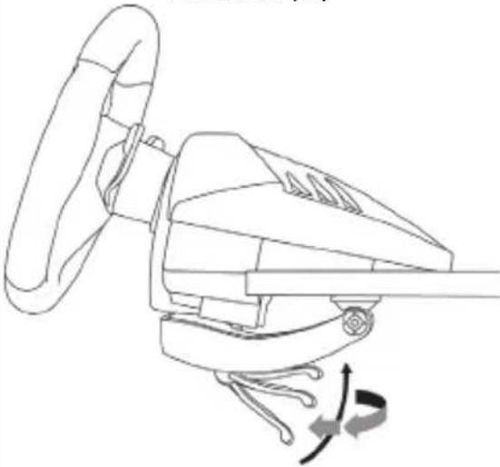 THRUSTMASTER T80 Racing Wheel - 将方向盘固定于桌面 - 2