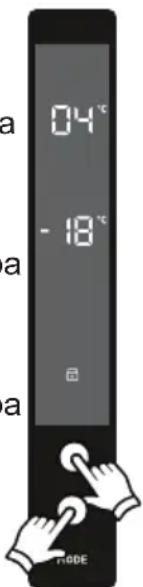 a 04°C -18°C a a MODE