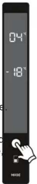 AEG RCB732E5MX - Køleafsnittets temperaturindstillinger - 1