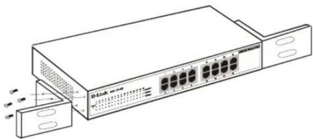 D-LINK DES-1016D - Rack Mounting - 1