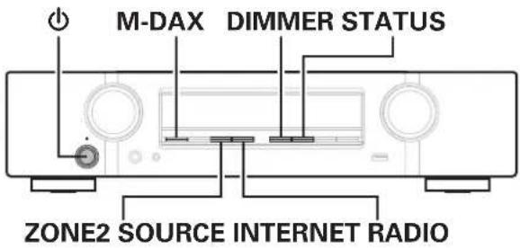 M-DAX DIMMER STATUS ZONE2 SOURCE INTERNET RADIO