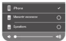 MARANTZ NR1711 - Tap the AirPlay icon. - 1