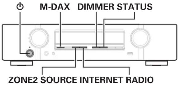 M-DAX DIMMER STATUS ZONE2 SOURCE INTERNET RADIO