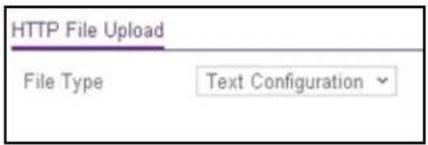 HTTP File Upload File Type Text Configuration