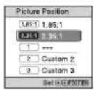 SONY VPL-VW915ES - Using the Picture Position - 2