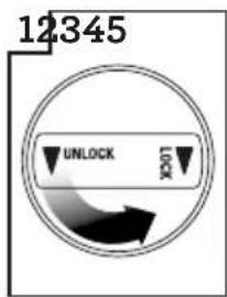 12345 UNLOCK LOCK