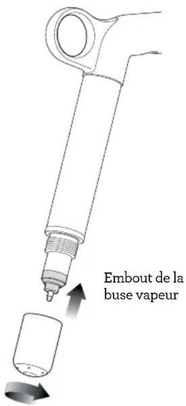 Embout de la buse vapeur